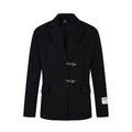 Black Suit Jacket for Men and Women Loose Fit Casual Design Sense Blazer