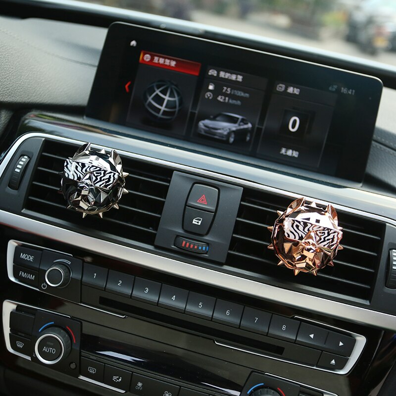 Diffuseur de parfum Bulldog pour voiture – Clip de ventilation décoratif