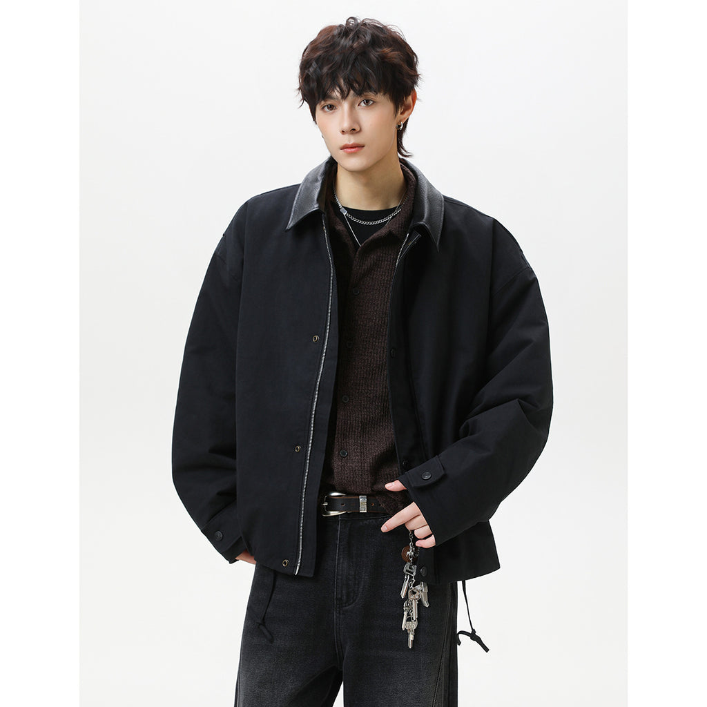 Lapel Loose Versatile Winter Cotton Coat Men Detroit Jacket