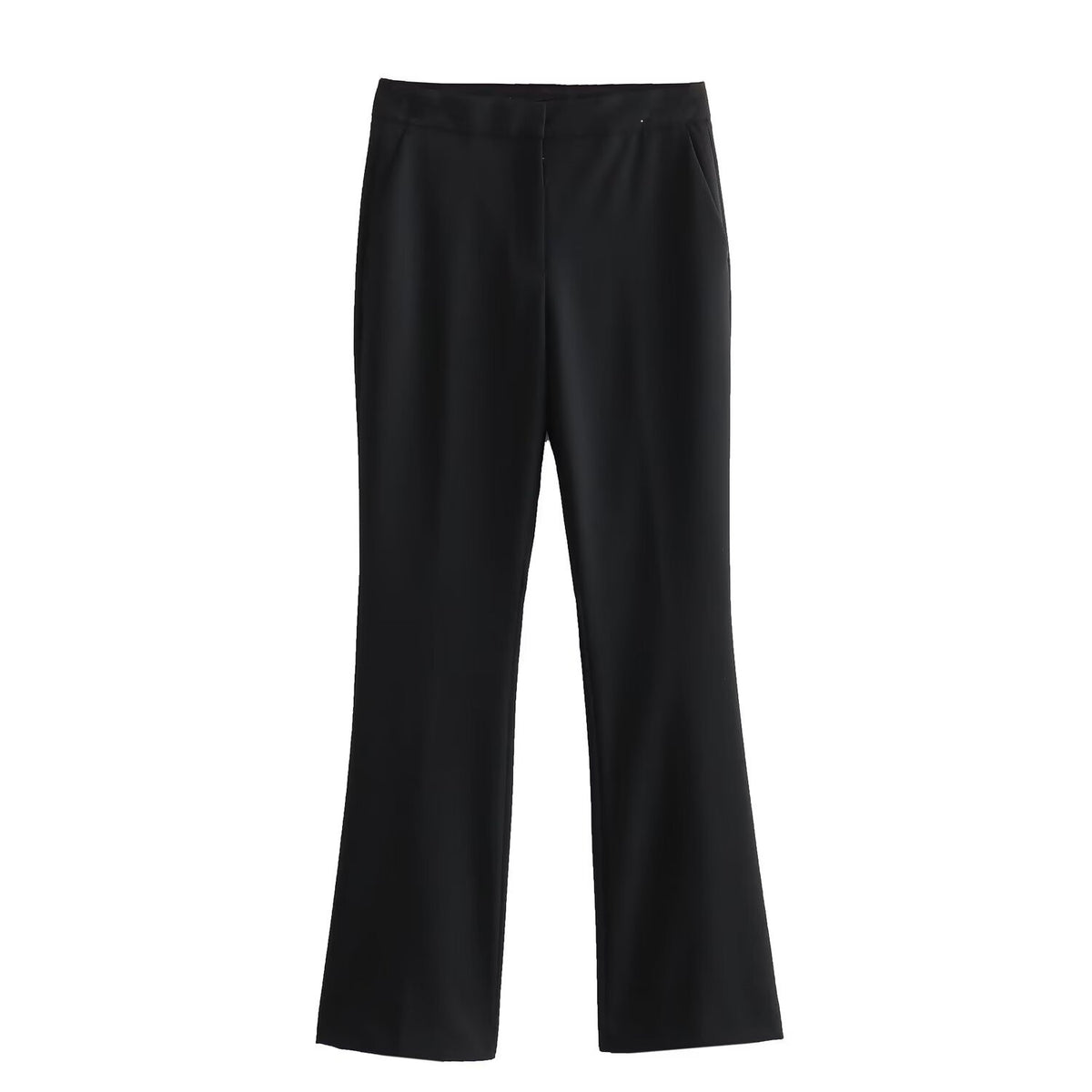 Women's Fashion Fitted Blazer Jacket and Flared Casual Pants Set