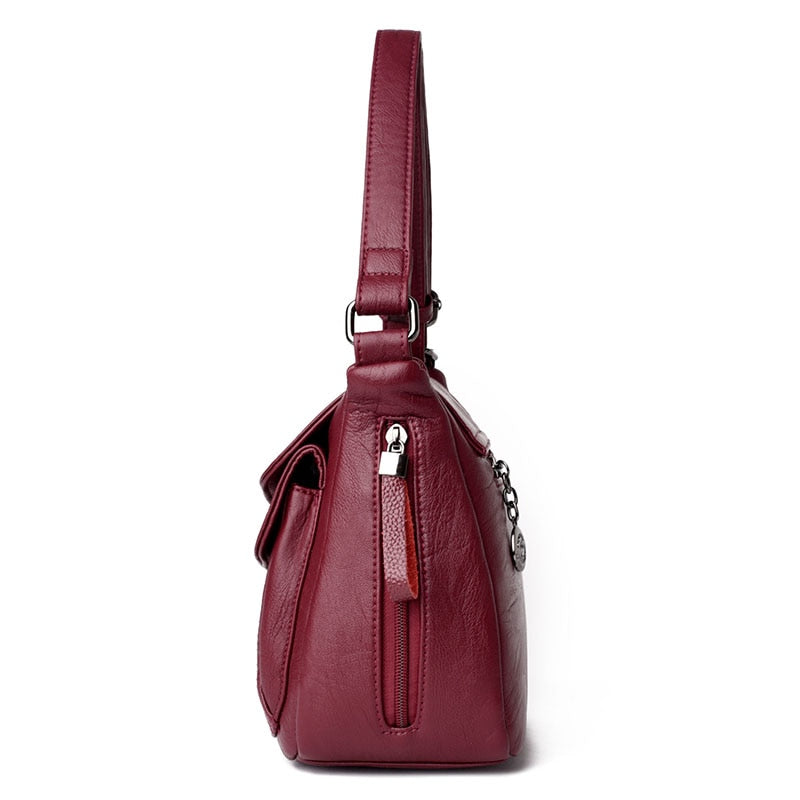 Sac bandoulière femme en cuir véritable – Style élégant