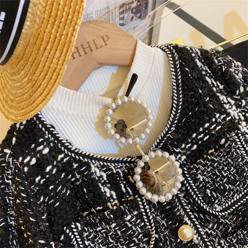 Chic Knit Blazer and Flared Pants Set for Girls, Spring Fashion Outfit, Two-Piece Suit