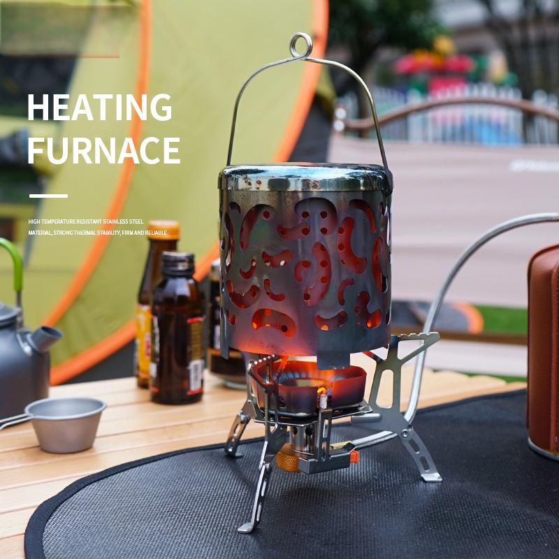 Mini diffuseur de chaleur en acier inoxydable pour réchaud de camping
