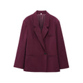 Women's Fashion Casual Double-breasted Loose Blazer + Long Pants Set
