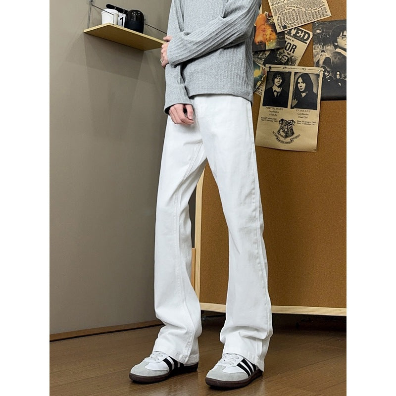 Vibe Knife-Edge Jeans for Men Straight Leg Pants