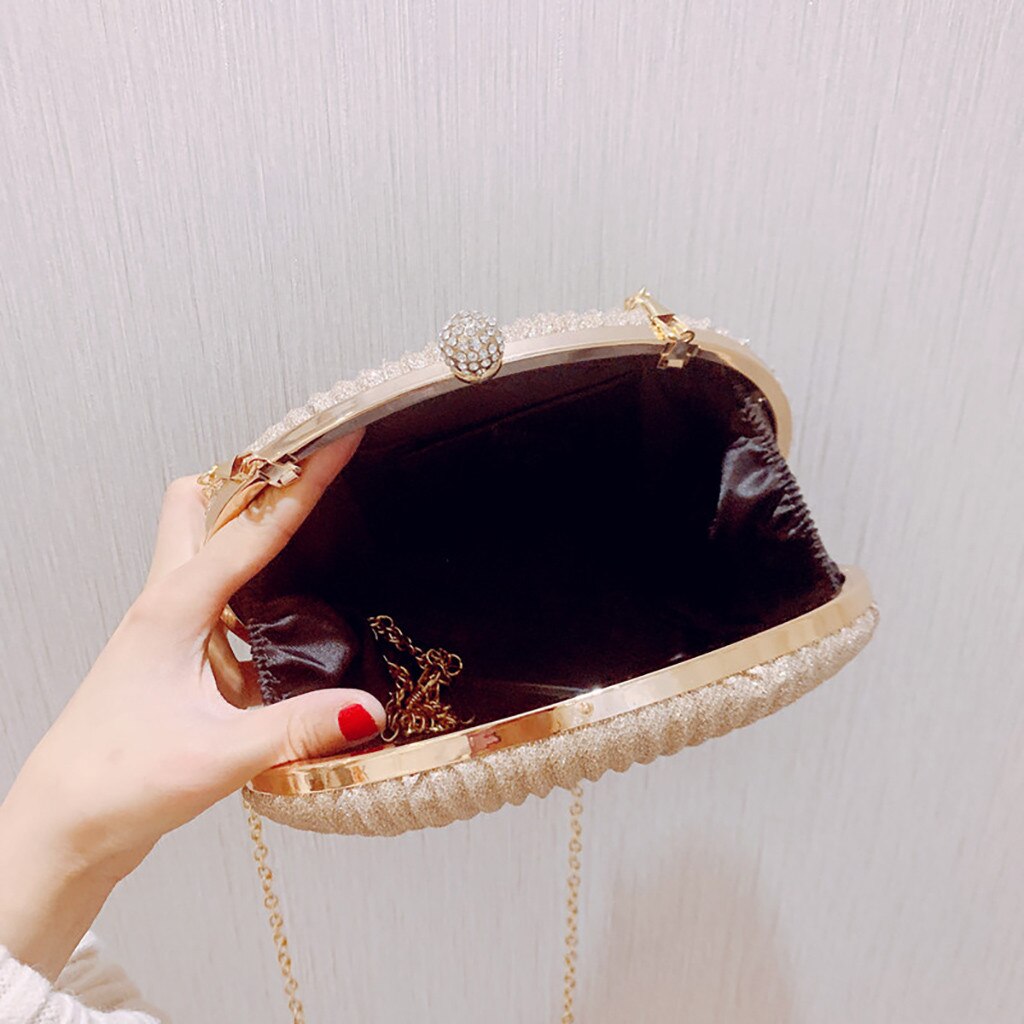 Sac de soirée femme élégant – Pochette rigide à bandoulière