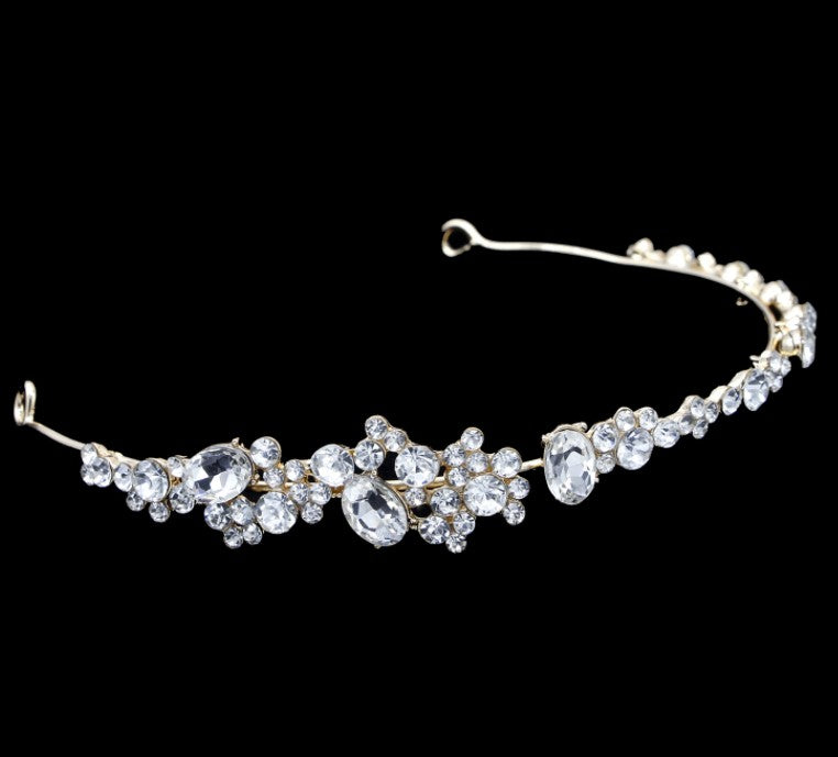 Diadème serre-tête à strass – Accessoire de mariage et cérémonie