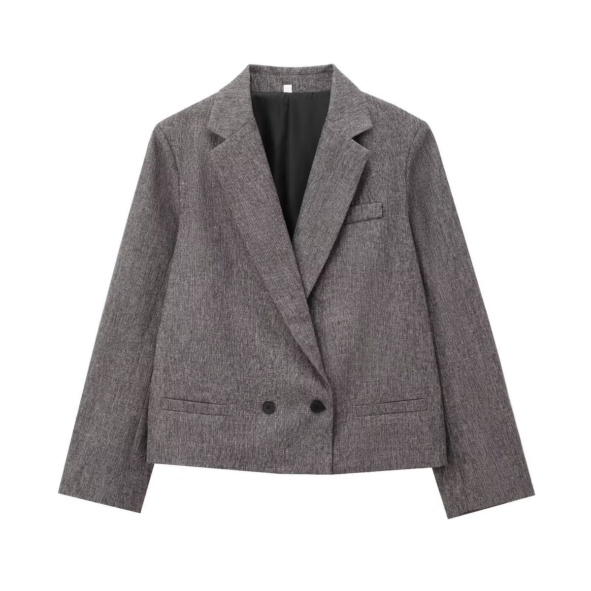 Women's Textured Blazer Jacket + Textured Pants Set