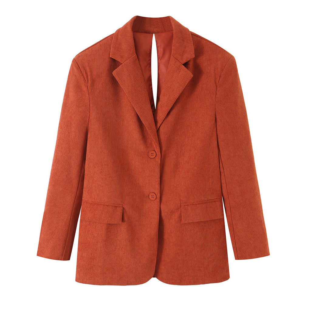 Corduroy suit+pants set for women