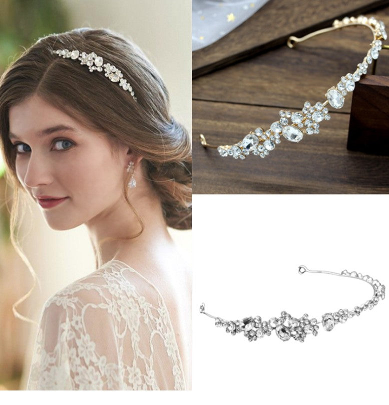 Diadème serre-tête à strass – Accessoire de mariage et cérémonie
