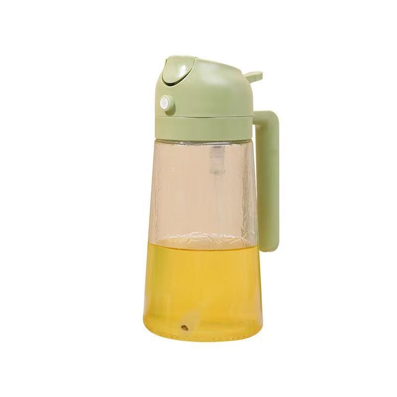 Bouteille à huile 2-en-1 avec verseur et pulvérisateur – 450 ml