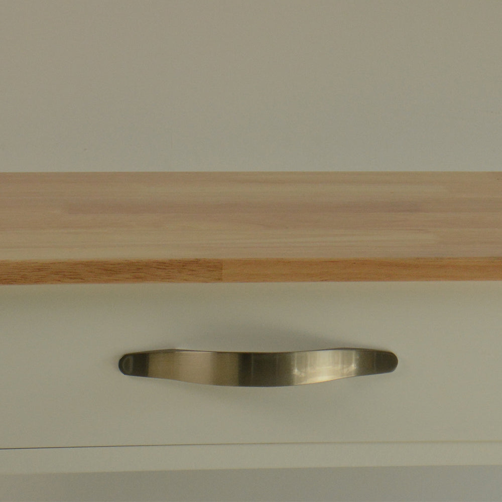 Îlot de cuisine mobile avec rangement – Plateau bois et roulettes