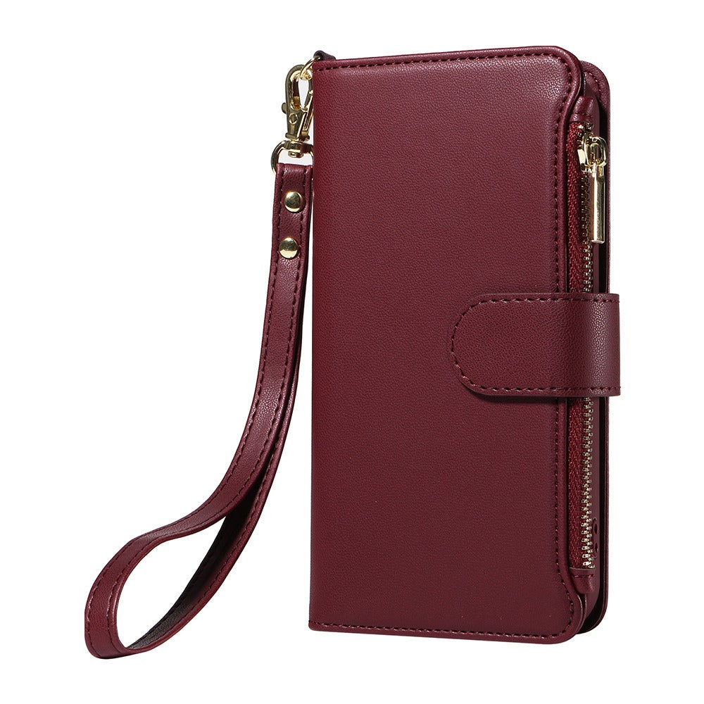 Coque portefeuille iPhone en similicuir – Cartes et recharge sans fil