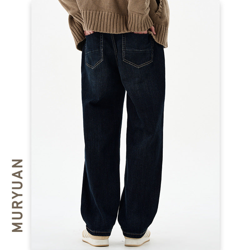 Slim Fit Elastic Denim Pants for Men Jeans