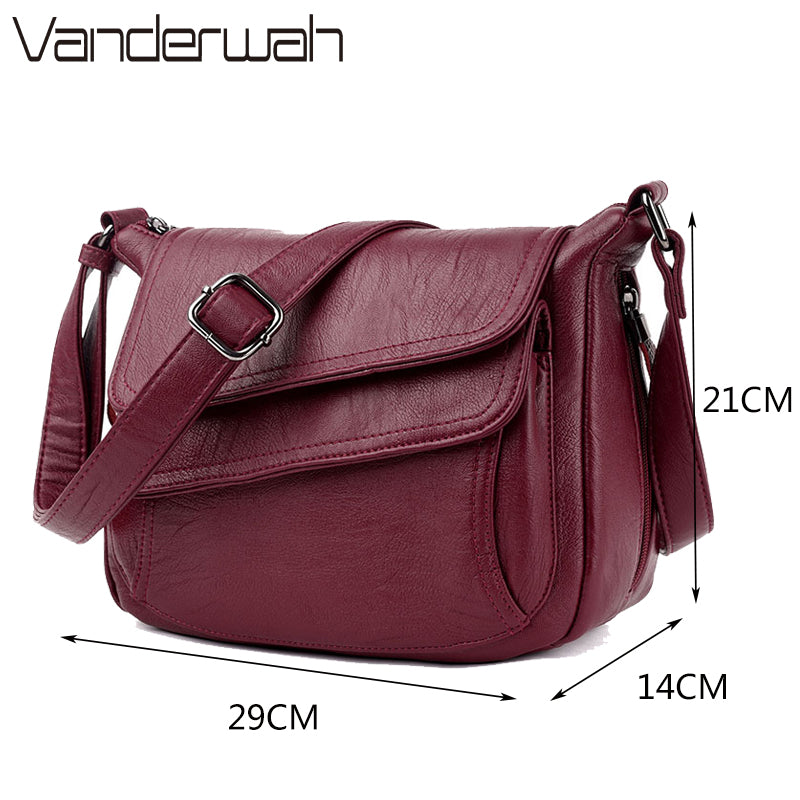 Sac bandoulière femme en cuir véritable – Style élégant