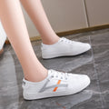 Women's versatile casual single shoes, white shoes, comfortable and non slip, student shoes, breathable flat bottom
