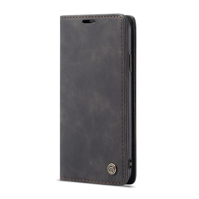 Luxury Leather Wallet Flip Case for iPhone X XR XS Max Case Phone Cover Funda for iPhone 7 6s 6 8 Plus 5 5S SE Case Coque Capa