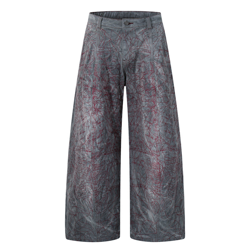 Jeans Men's Unique Personality High-quality Long Pants for Men