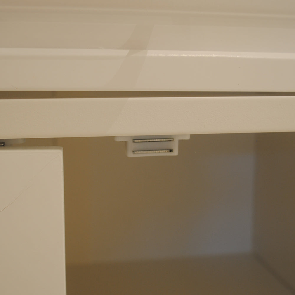 Îlot de cuisine mobile avec rangement – Plateau bois et roulettes