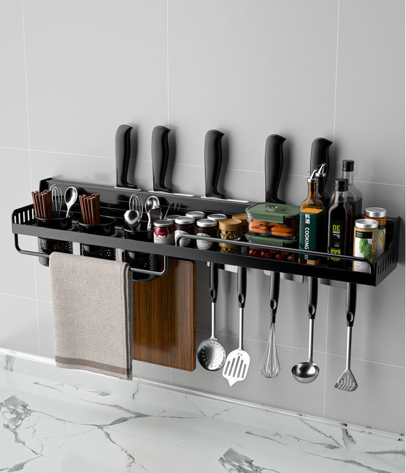 Étagère murale de cuisine multifonction sans perçage