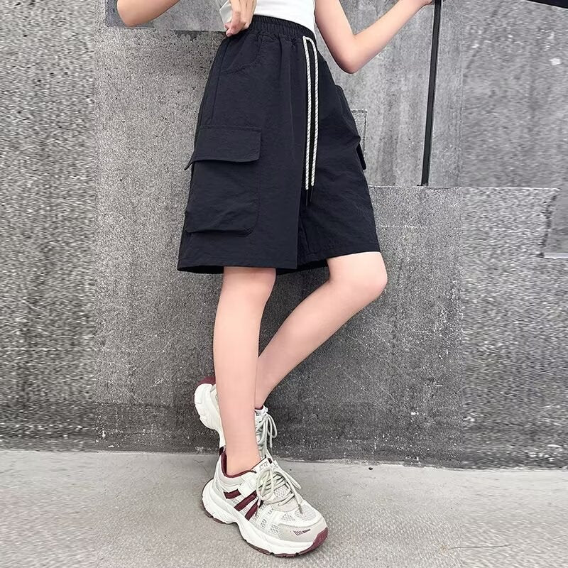 Shorts for Girls Summer Lightweight Mid-Length Pants for Kids and Teens Boys' Stylish Trousers