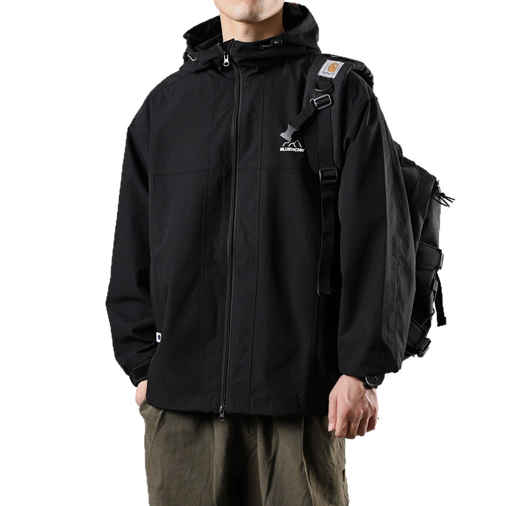 Winter Outdoor Jacket for Men,Casual Hooded Cotton-Padded Coat