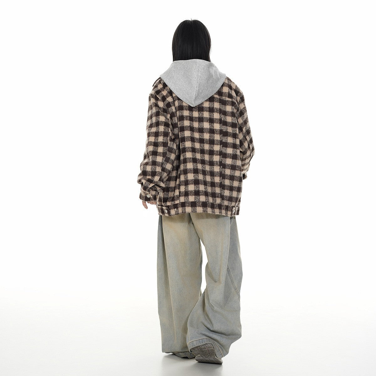Cotton Coat Winter Outerwear for Men and Women Casual Plaid Cotton Jacket
