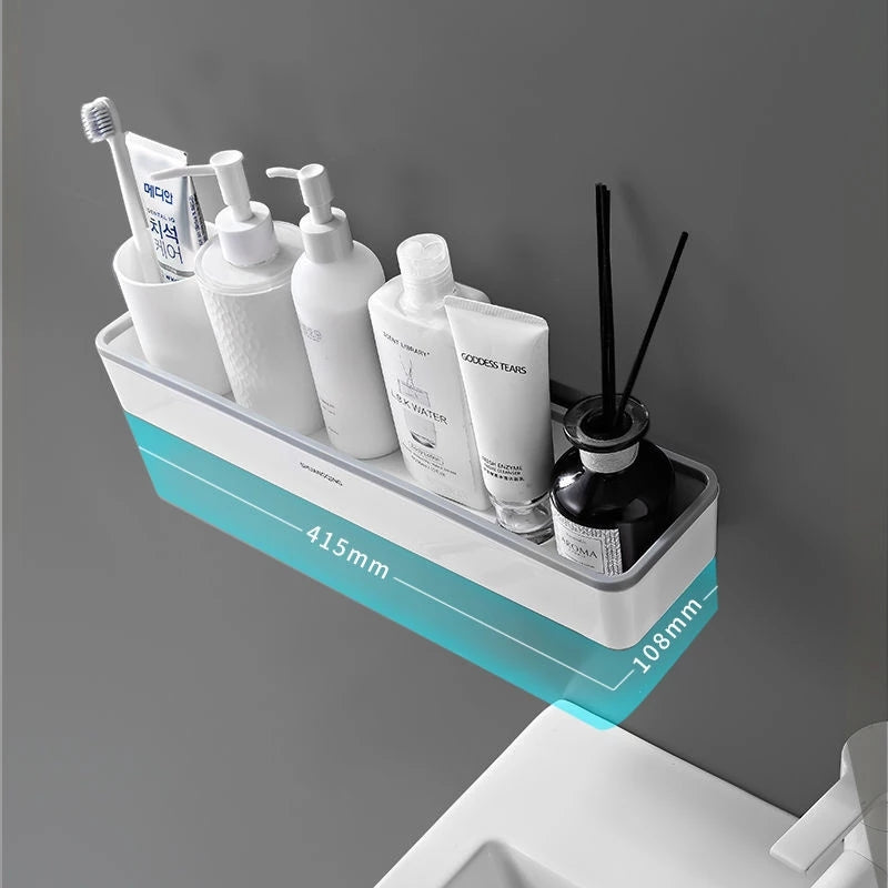 Étagère murale à ventouse sans perçage – Salle de bain