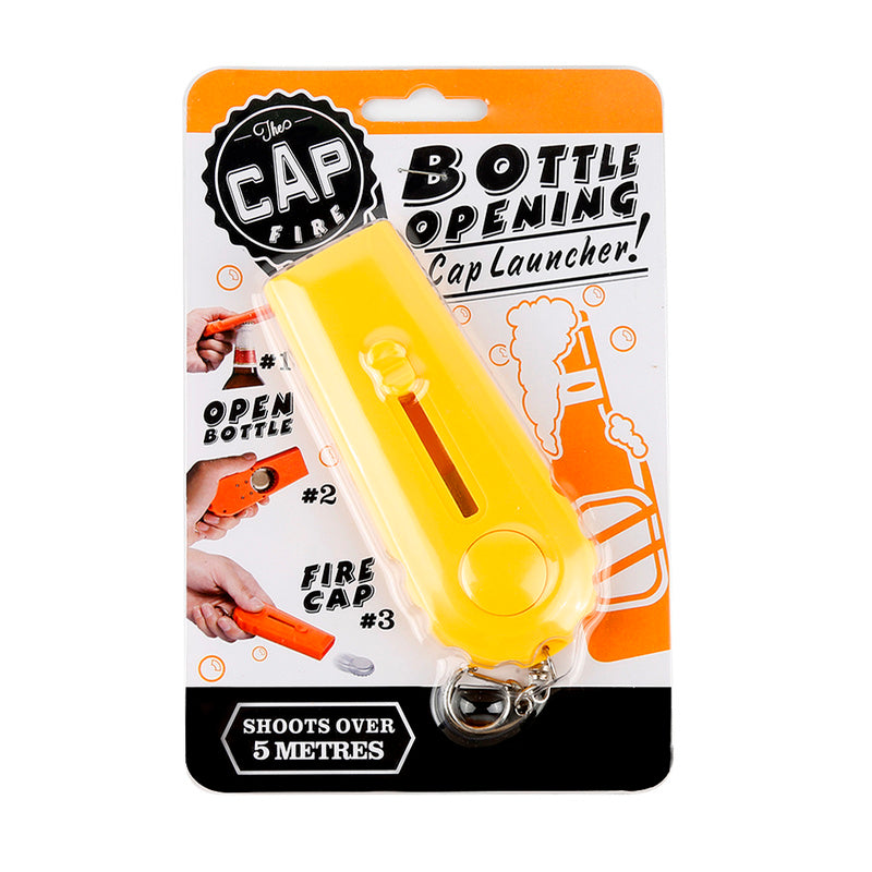 Décapsuleur lance-capsule avec porte-clés – Ouvre-bouteille ludique