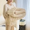 Rabbit plush blanket