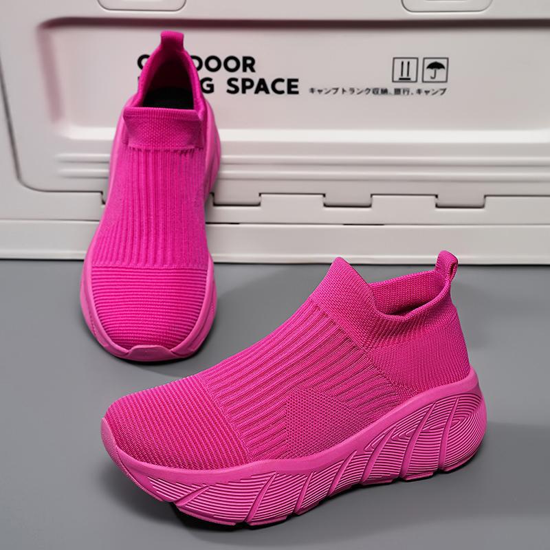 Casual Mesh Slip-On Sneakers Lightweight Breathable Low-Top Running Shoes for Men and Women