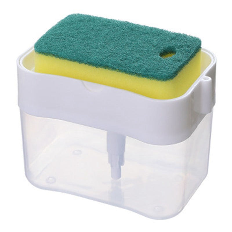 Distributeur de liquide vaisselle avec porte-éponge – Pompe intégrée