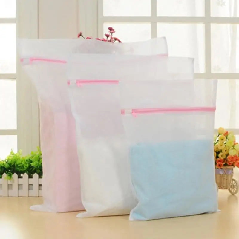 3 Size Polyester Mesh Laundry Bag Polyester Washing Net Bag For Underwear Sock Washing Machine Pouch Clothes Bra Bags wholesale