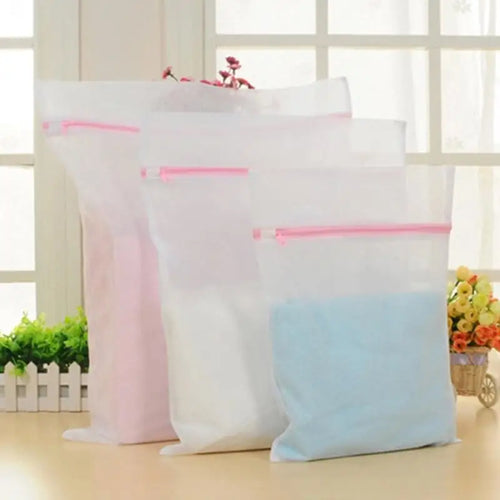 3 Size Polyester Mesh Laundry Bag Polyester Washing Net Bag For Underwear Sock Washing Machine Pouch Clothes Bra Bags wholesale