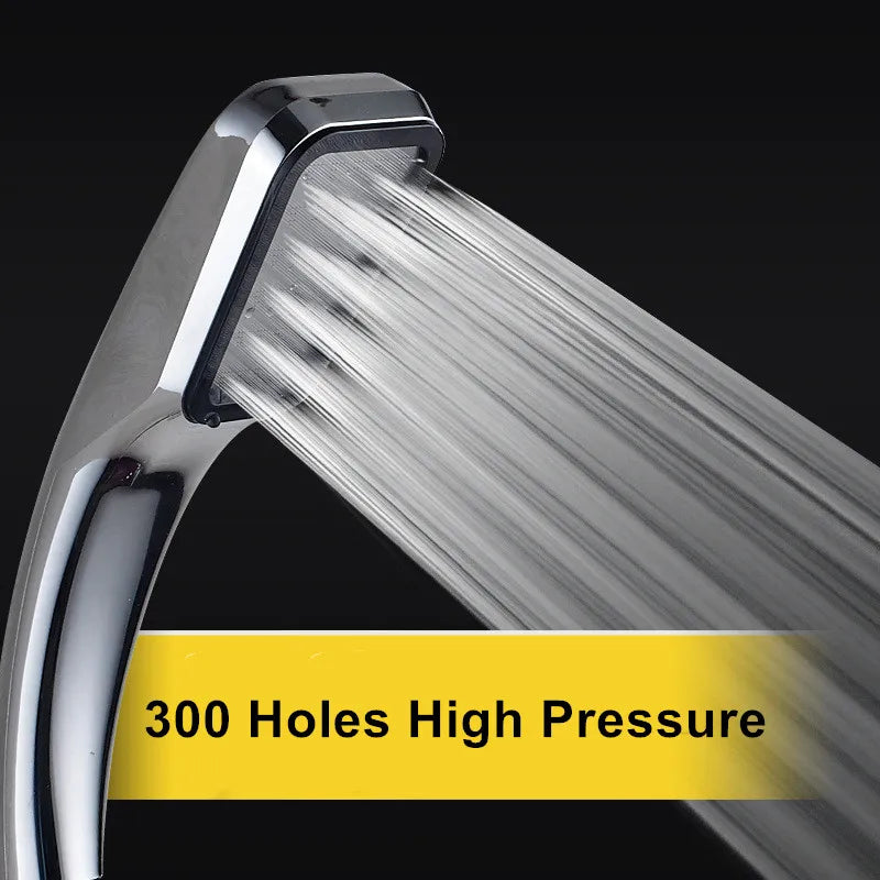Pommeau de douche haute pression à micro-jets – Finition chromée