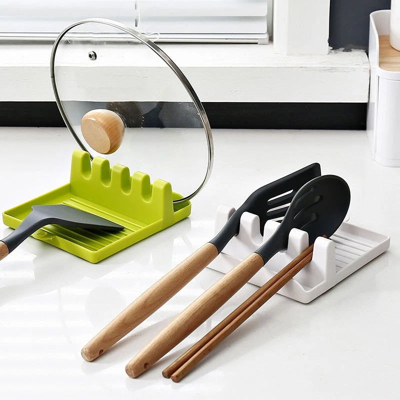 Repose-cuillère multifonction pour cuisine – Support ustensiles et couvercles