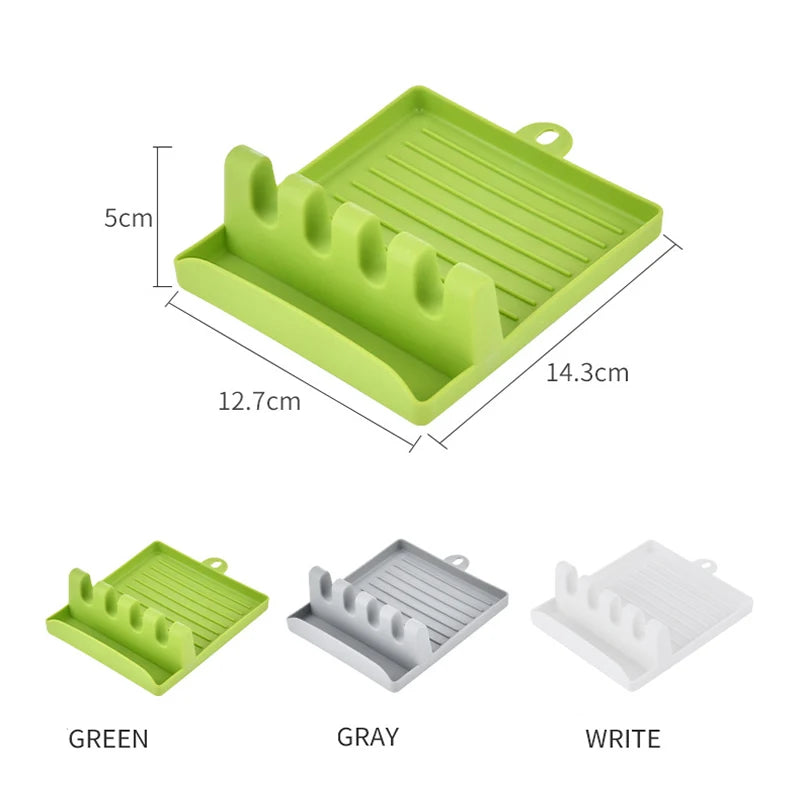 Repose-cuillère multifonction pour cuisine – Support ustensiles et couvercles