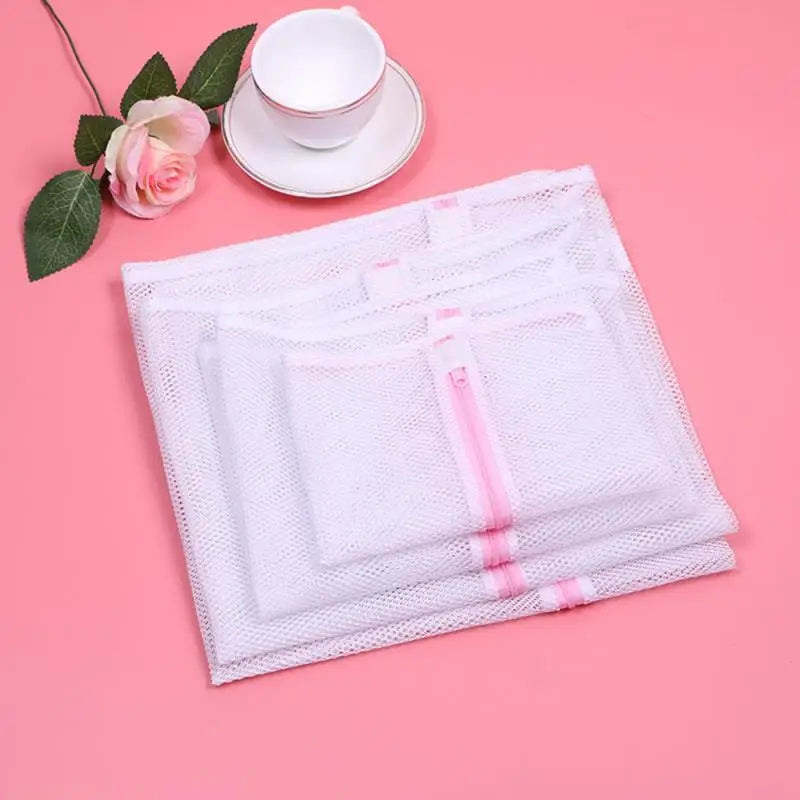3 Size Polyester Mesh Laundry Bag Polyester Washing Net Bag For Underwear Sock Washing Machine Pouch Clothes Bra Bags wholesale